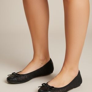 Falls Creek Black Textured Flats